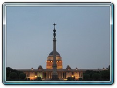 Rashtrapati Bhaven with Jaipur minar- New Delhi