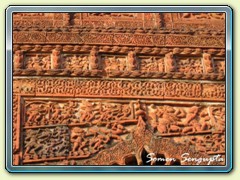 Wall of Madan Mohan temple, Bishnupur, Bankura