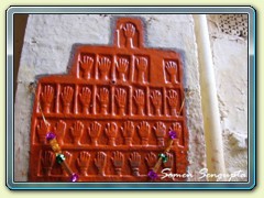 Palm signs of woman who committed 