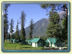 Cottages at Pahelgaon Valley, Kashmir