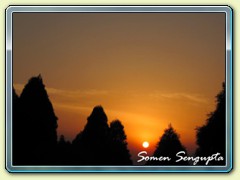 Golden sky, Jorepokhri, Bengal