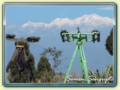 Kanchendzonga range as seen from Batasia Loop, Darjeeling, Bengal