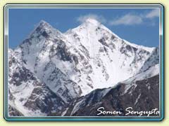 View on the way to Changla pass - Worlds 3rd highest motorable road