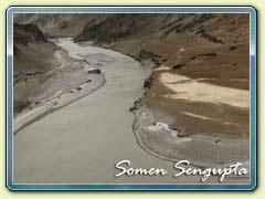 Confluence of Sindh and Zanskar River, Ladakh