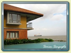 A room with a view, Raichak, Bengal