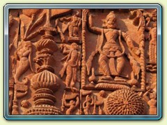 Wall of Damodar Temple, Siri, Birbhum
