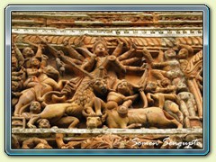 Wall of Pratapaditya Temple, Ambika Kalna, Burdwan