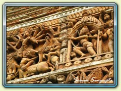 Wall of Pratapaditya Temple, Ambika Kalna, Burdwan