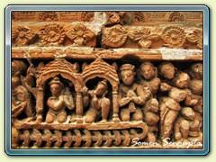 Wall of Krishnacharan Temple, Ambika Kalna, Burdwan