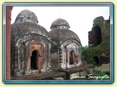 Renovated temples of Pathra, Midnapore