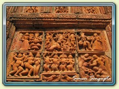 Durga  on Supur temple, Birbhum