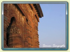 Wall of Jor Bangla temple, Bihsnupur, Bankura