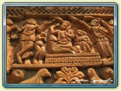 Wall of Supur temple, Burbhum